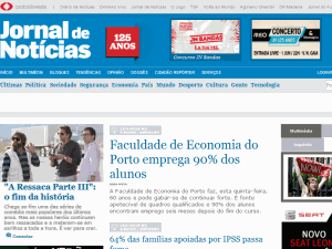 Jornal de Notícias - home page