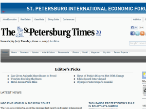 The St. Petersburg Times - home page