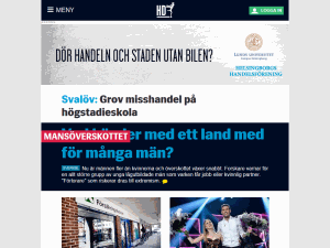 Helsingborgs Dagblad - home page
