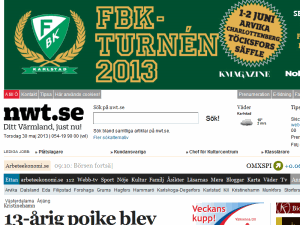 Nya Wermlands-Tidningen - home page