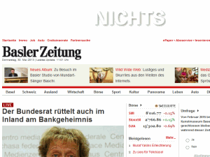Basler Zeitung - home page