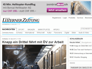 Neue Luzerner Zeitung - home page