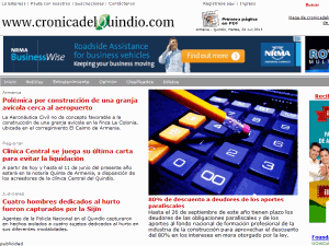 La Crónica del Quindio - home page