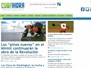 Cubahora - home page