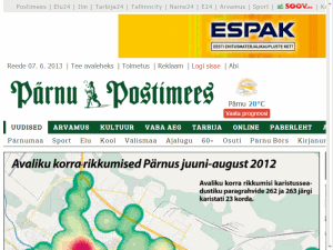 Pärnu Postimees - home page