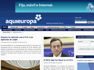 Aqui Europa - home page