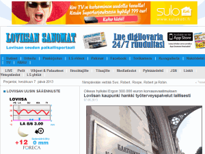 Loviisan Sanomat - home page