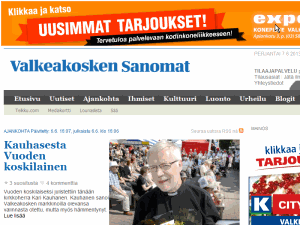 Valkeakosken Sanomat - home page