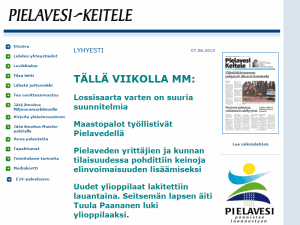 Pielavesi-Keitele - home page