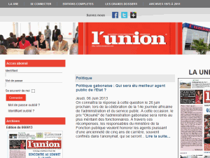 L'Union - home page