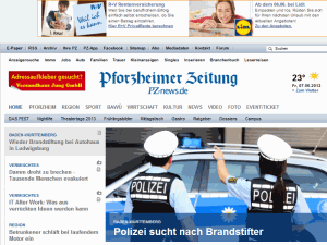Pforzheimer Zeitung - home page