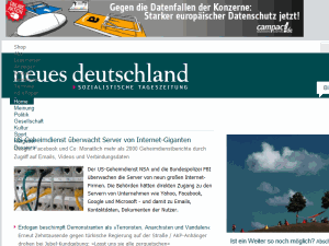 Neues Deutschland - home page