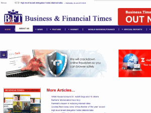 Business & Financial Times - home page