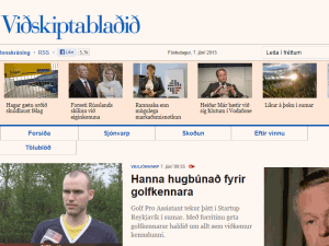 Viðskiptablaðið - home page