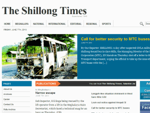 The Shillong Times - home page
