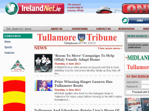 Tullamore Tribune - home page