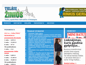 Telsiu Zinios - home page