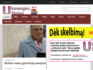 Ukmerges Zinios - home page