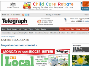 Lancashire Telegraph - home page