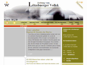 Zeitung vum Letzebuerger Vollek - home page