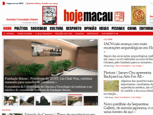 Hoje Macau - home page