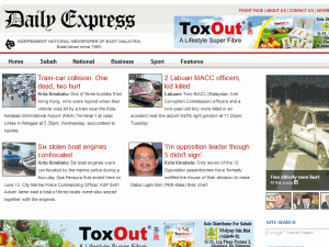 Daily Express - home page