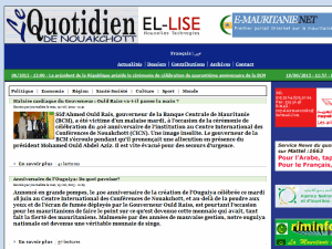 Le Quotidien de Nouakchott - home page
