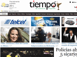 Tiempo - home page