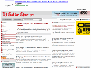 El Sol de Sinaloa - home page