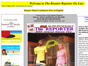 Bonaire Reporter - home page