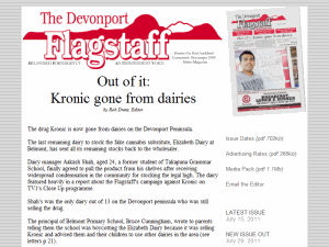 The Devonport Flagstaff - home page
