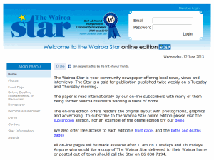 The Wairoa Star - home page
