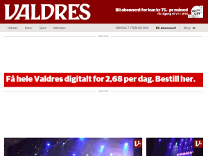 Valdres - home page
