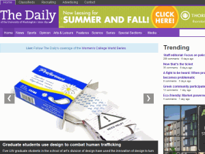 The Daily of the University of Washington - home page