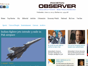 Pakistan Observer - home page