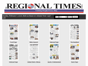 Regional Times - home page