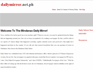 The Mindanao Daily Mirror - home page
