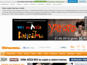 Gazeta Wspólczesna - home page