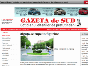 Gazeta de Sud - home page