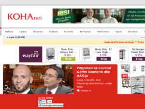 Koha Ditore - home page