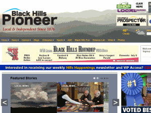 The Black Hills Pioneer - home page