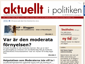 Aktuellt i Politiken - home page