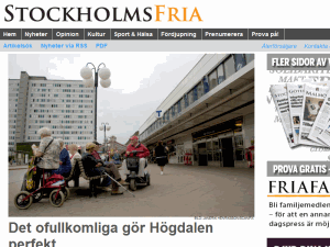 Stockholms Fria Tidning - home page