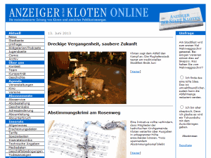 Anzeiger der Stadt Kloten - home page