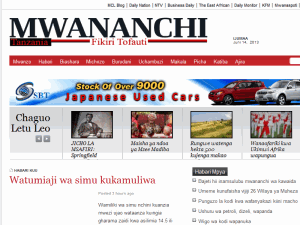Mwananchi - home page