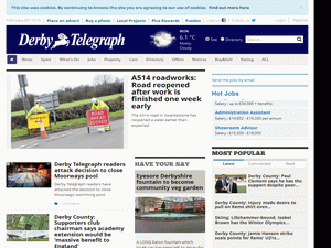 Derby Telegraph - home page