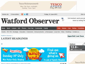 Watford Observer - home page
