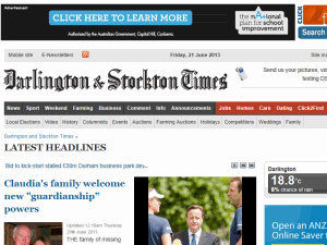 Darlington and Stockton Times - home page