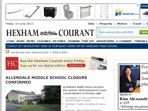 Hexham Courant - home page