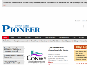 North Wales Pioneer - home page